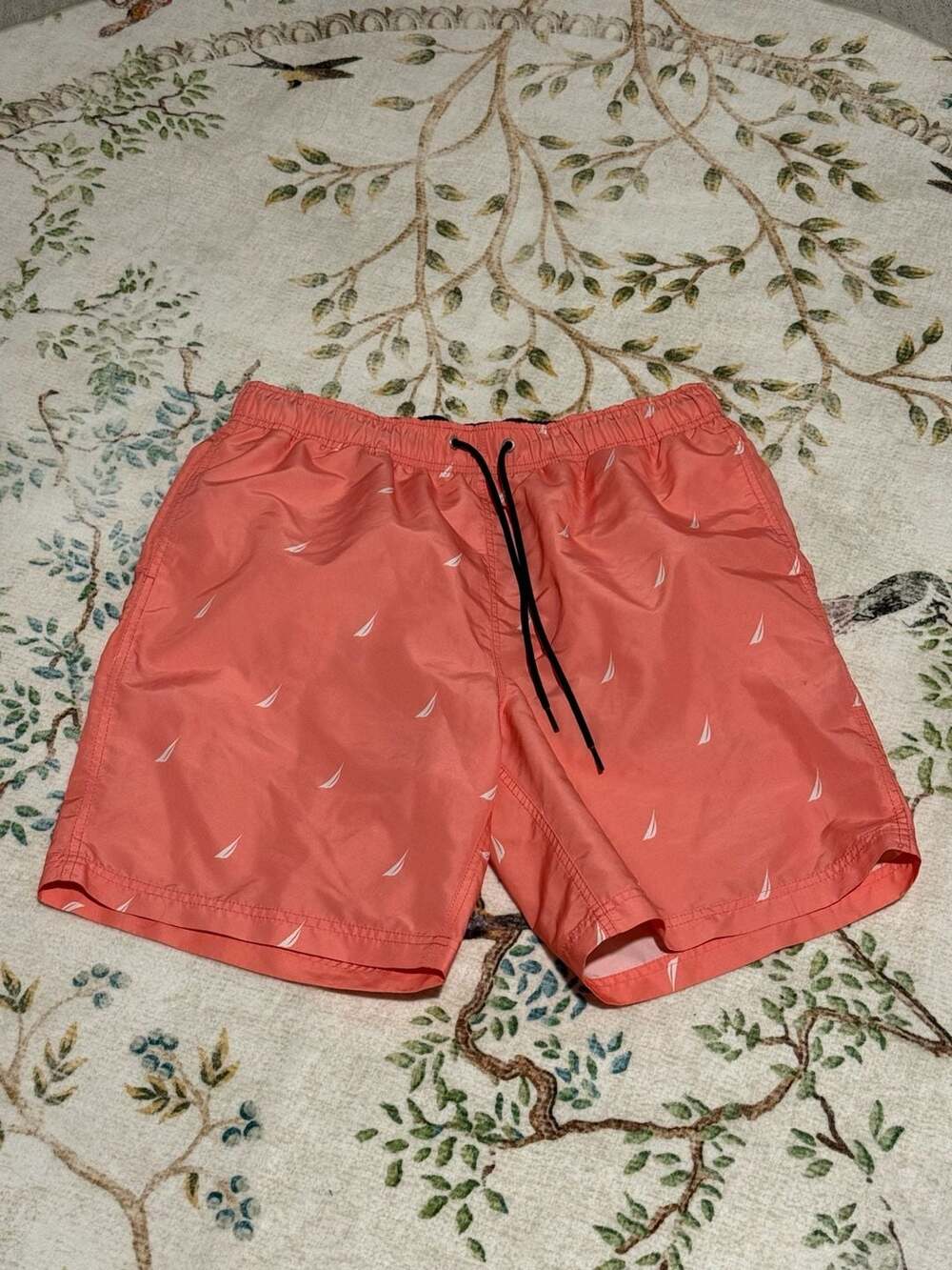 Nautica Sailboat Print Swim Trunks Size G